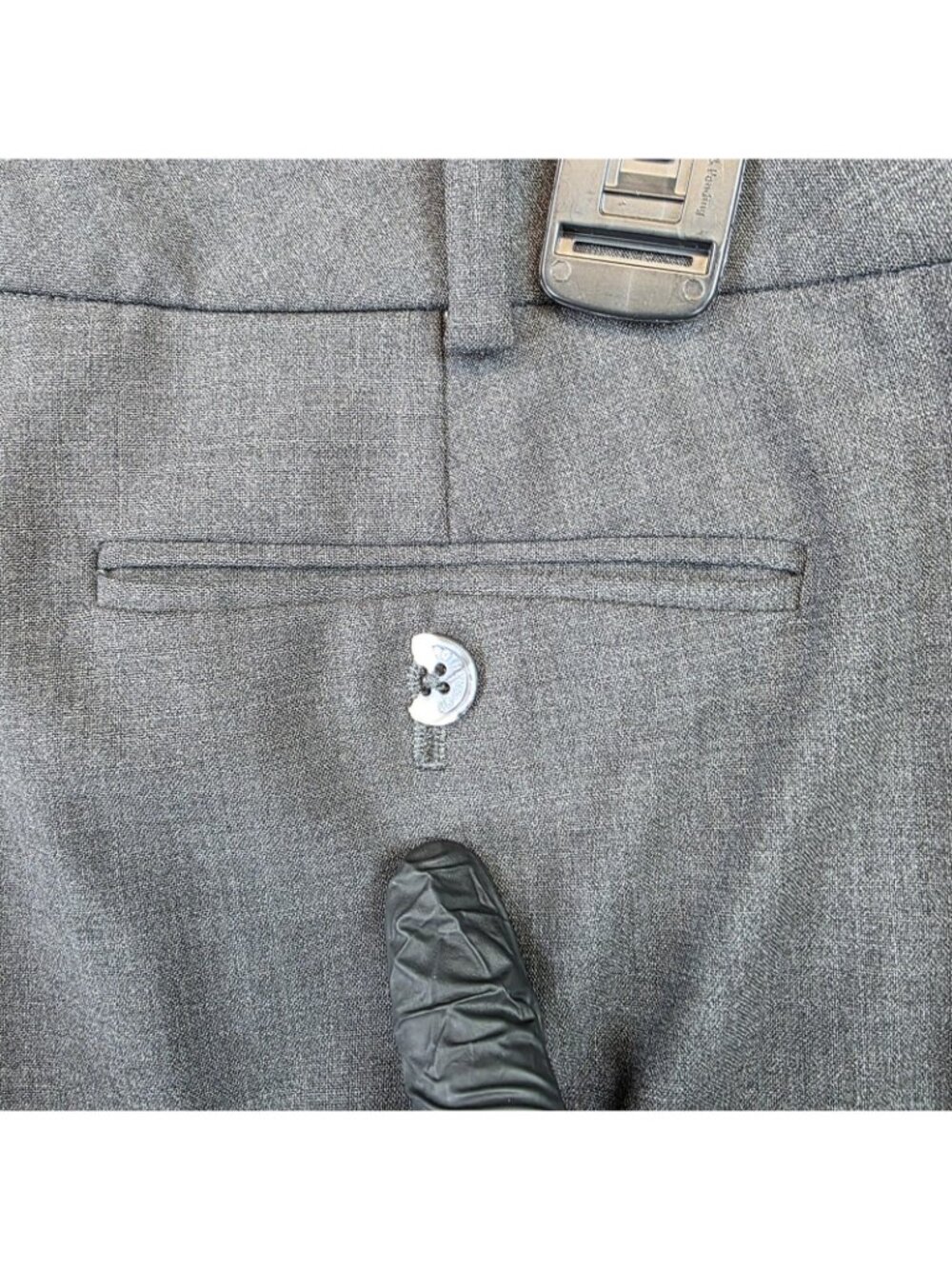 Brooks Brothers Dress Pants Womens 6 Gray Wool Twill Straight Leg Stretch Work - Picture 5 of 15